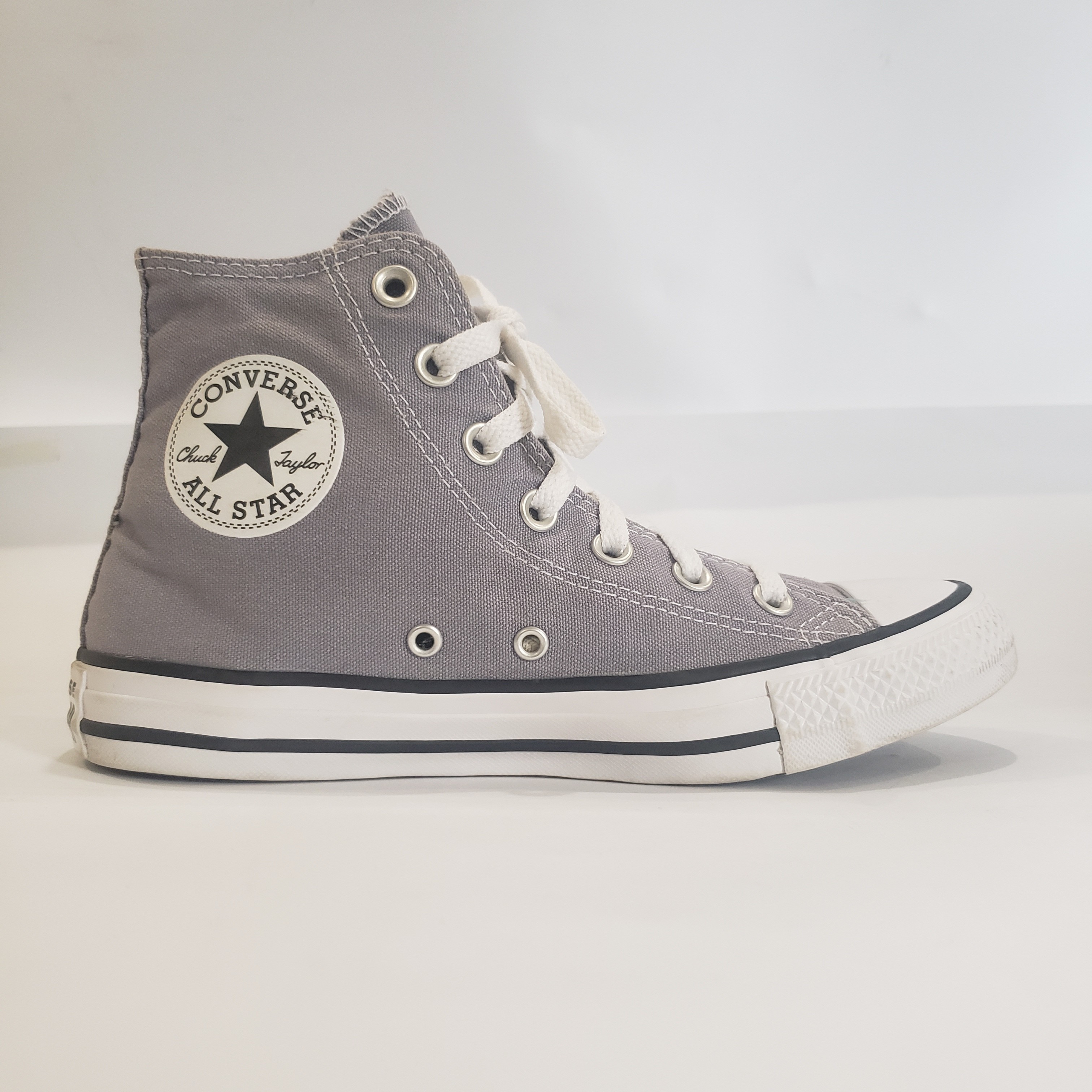 Grey Converse High Top 37.5